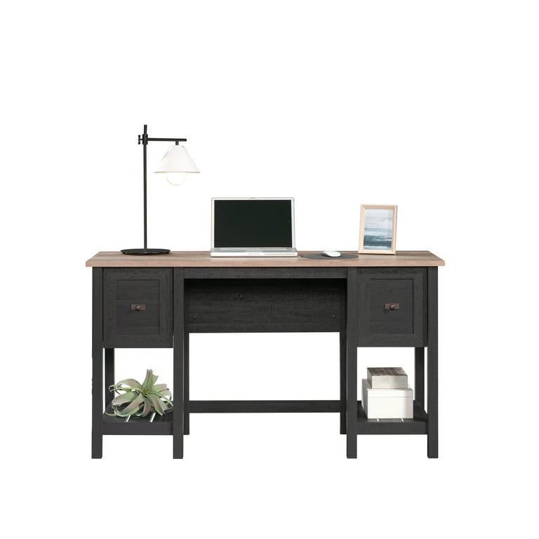 Sauder - Cottage Road L Desk - Raven Oak