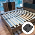thumbnail image 5 of Uxcell 12 Pcs 55mm x 9mm Plastic Bed Slat Center Caps, Bed Slat Cover Replacement Holders Furniture Accessories Support for Holding Securing Wooden Base, Black, 5 of 6