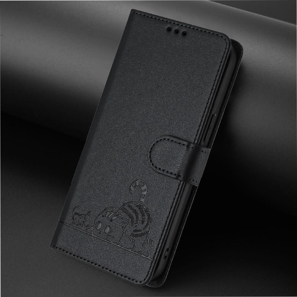 Flip case for GANGXUN BLU View 5 Wallet Case with Kickstand, Card Slots, RFID Block, Cat Design