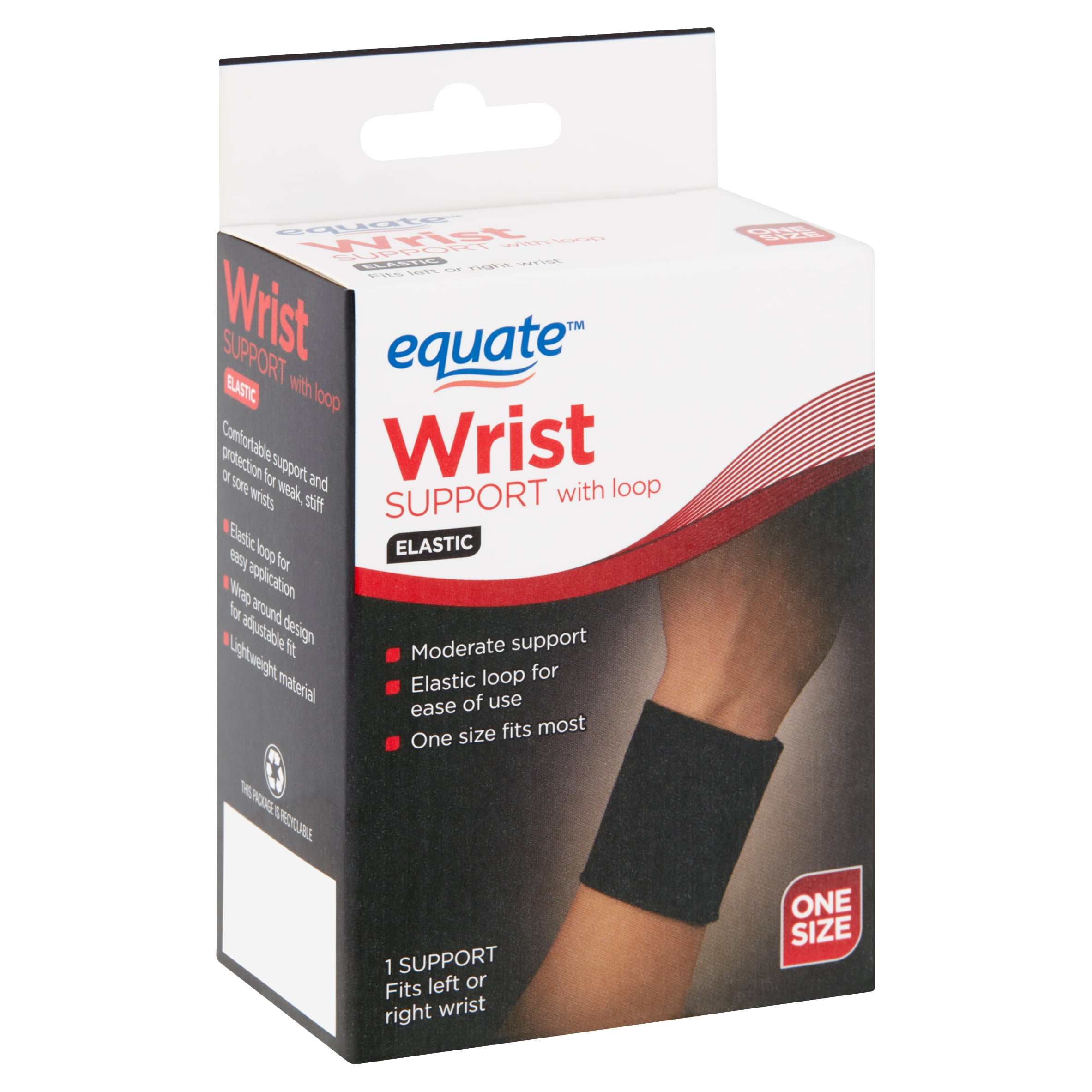 Equate Elastic Wrist Support with Loop, One Size