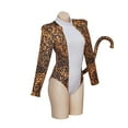 thumbnail image 2 of Cats Bodysuit Costume Sexy Leopard Print Jumpsuit, 2 of 7
