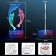 thumbnail image 4 of LETOUR 3D Dolphin Lamp Bedside Table Lamp 7 Colour Changing Touch Table Lamp Decoration for Chrismas Gift Kids Women Girls Kids Toys Gifts, 4 of 6