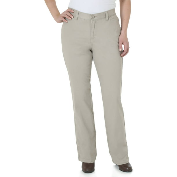 The Women's Classic Straight Leg Stretch Woven Pants Available in ...