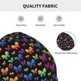 thumbnail image 5 of Pofeuu Rainbow Butterfly Print Beanie Hat for Men and Women Winter Warm Hats Knit Slouchy Thick Skull Cap, 5 of 7