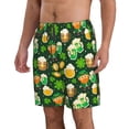 thumbnail image 2 of Naloa St Patrick's Day10 Men's Beach Shorts, Surfing shorts, Swim trunks, Quick Dry Swim Trunks for Surfing Beach Fun - 3X-Large, 2 of 9