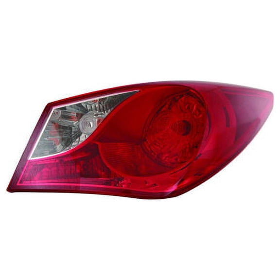 Right Passenger Side Outer Tail Light Assembly - Compatible with 2011 - 2014 Hyundai Sonata (Excluding Hybrid) 2012 2013