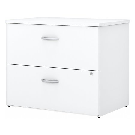 UPC: 0042976118051 | Bush Furniture 2-Drawer Lateral File Cabinet Locking Ltr/Lgl Pure White 35.67  EO109WHSU