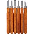 thumbnail image 1 of Juego de herramientas para tallar madera, kit de carpintería para principiantes, carpintero de tallado de bricolaje (6 piezas), 1 of 5