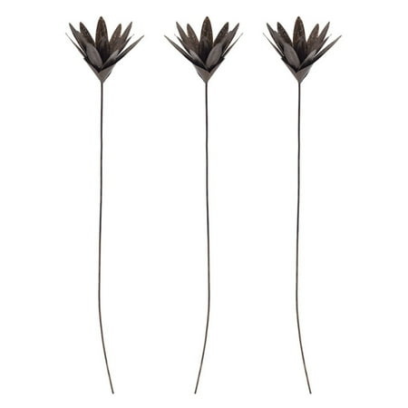 Sterling Blossom - Sterling Leaf Blossom Stem - Set of 3