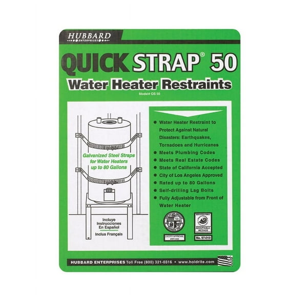 Quick Strap Water Heater Restraints