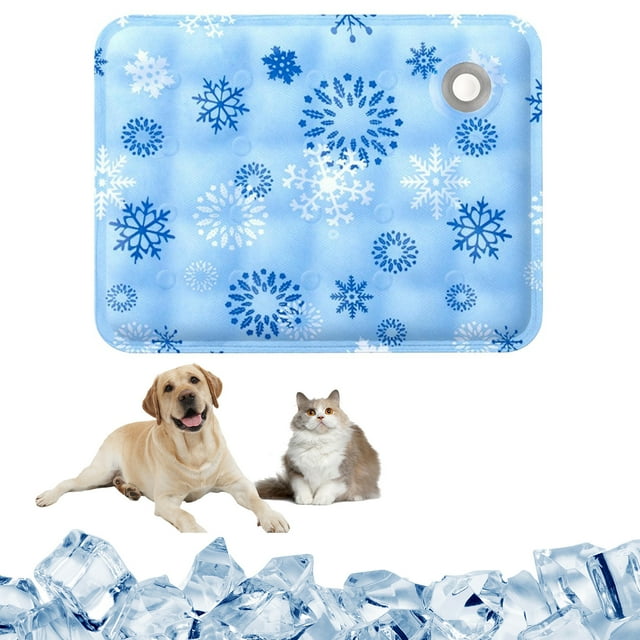 Mom's Best Alfombrilla de agua refrescante para mascotas, alfombrilla espesante con sensor de agua, mantiene a tus mascotas frescas en verano - 15,7 x 11,8 pulgadas