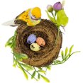 thumbnail image 2 of Berfutall-Easter Artificial Nest Natural Bird Nest Kit includes Artificial Twig Nest, Fake Foam Feather Birds, Foam Eggs Ornaments for Crafts Home Party Decor, 2 of 7