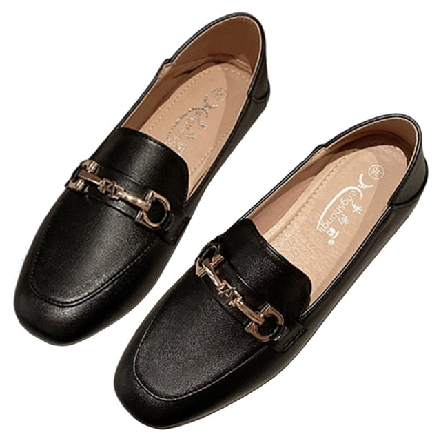 Zapatos planos Moda Confort Zapatos para caminar Tacón bajo Resbalón en zapatos de trabajo para mujeres