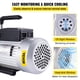 thumbnail image 5 of VEVOR Bomba de vacío 12CFM 1 HP Bomba de vacío de aire acondicionado de una sola etapa 110V 5PA Ultimate Vacuum Refrigerante HVAC Air Tool Bomba de vacío de paletas rotativas para evacuación de vacío, 5 of 9