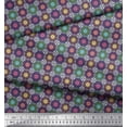 thumbnail image 2 of Soimoi Poly Georgette Fabric Floral Mandala Fabric Prints by Yard 52 Inch Wide, 2 of 3