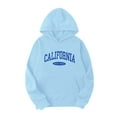 thumbnail image 3 of California Hoodie and Sweatpants Set for Women Fall Winter Hooded Sweatshirt and Jogger 2 Piece Set Women's Tracksuit, 3 of 5