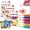 3Sets#18PCS, variant on Upgrade 3D Magic Popcorn Pens, DIY Bubble Popcorn Drawing Pen with 6 Colors