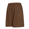 thumbnail image 4 of TEAJOPSUU Men's Sport Shorts Moisture-Wicking Elastic Waist Drawstring Casual Solid Color Outdoor Shorts I-Coffee, 4 of 7