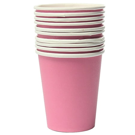 

10PCS Cups Tableware Cups for Home Party Wedding Drinking New Pink