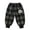 1#Black, variant on Kiijoy Boys Plaid Sweatpants Cute Panda Loose Fit Jogger Pants, Sizes 18-24M