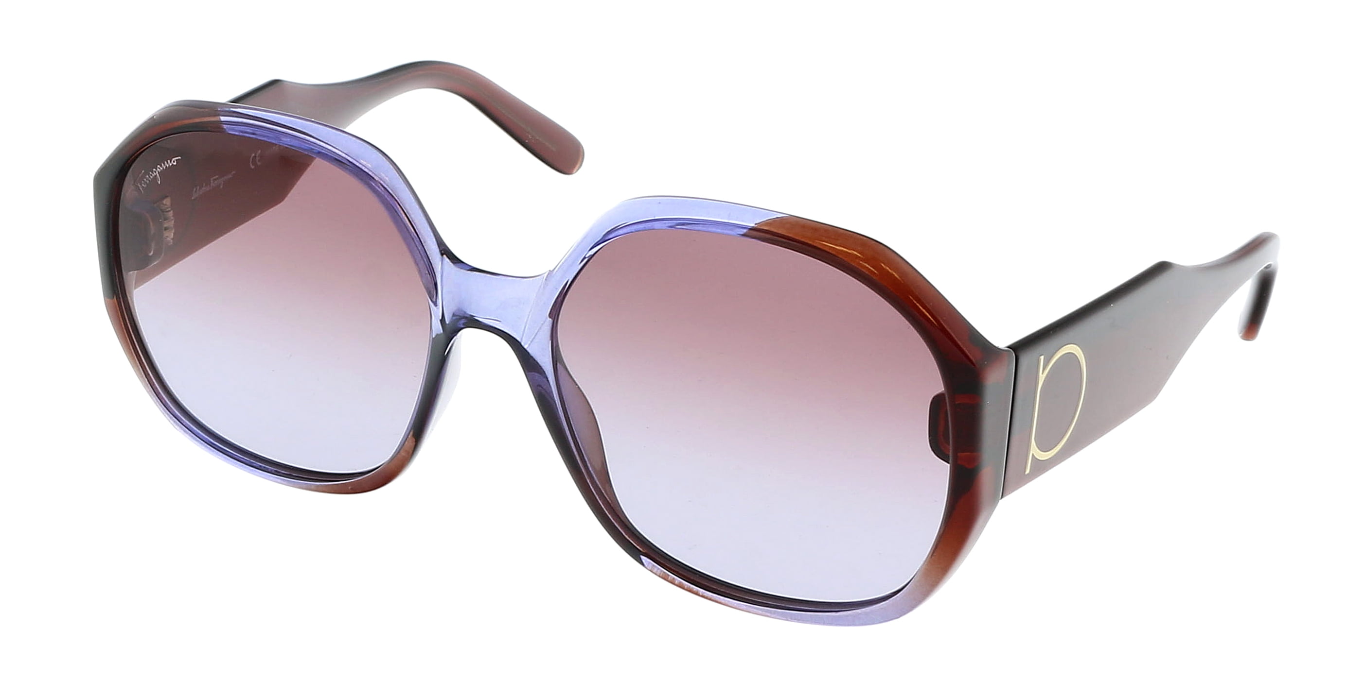 Salvatore Ferragamo Female Adult Crystal Brown Oversize Square