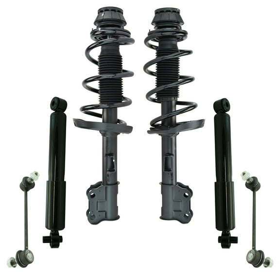 TRQ Front Rear Strut Assembly Shock Absorber Sway Bar Link Kit for Kia Soul SKA67291