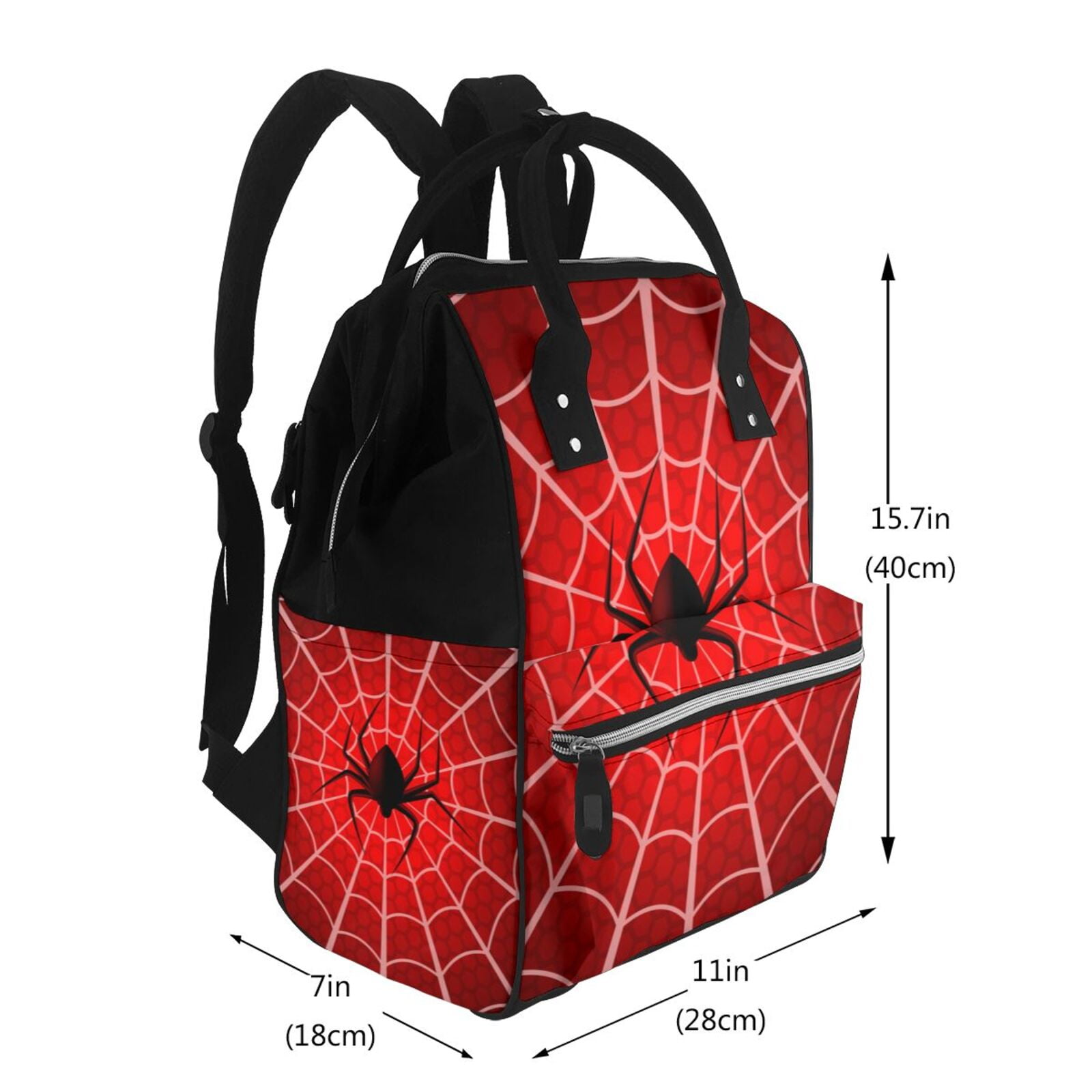 Kdxio Baby Diaper Backpack,Multi-Function Travel Backpack Nappy Bags,Nursing Bag, Fashion Mummy,Roomy Waterproof for Baby Care(Spider Web1)