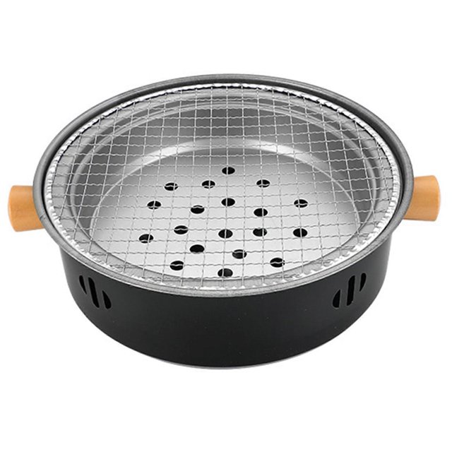 Portable BBQ Charcoals Grills Premium Metal Picnic Table Grills for Outdoor Courtyard