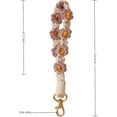 thumbnail image 2 of Macrame Keychain Handmade Wristlet Keychain Wrist Lanyard for Keys Cute flower keychain Key Chain for Women, 2 of 6