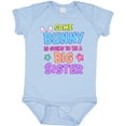 thumbnail image 3 of Inktastic Some Bunny is Going to Be a Big Sister with Bunny Ears and Flowers Girls Baby Bodysuit, 3 of 5