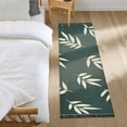 thumbnail image 3 of Yayeee Runner Rug for Bedroom 2'x6' Machine Washable Hallway Non Slip Mat, Beige Leaves, 3 of 8