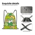 thumbnail image 6 of Kdxio Cartoon Frog Print Drawstring Backpack Bag,Waterproof Draw String Back Sack, Gym Drawstring Bags Swim Bag For Unisex, 6 of 9
