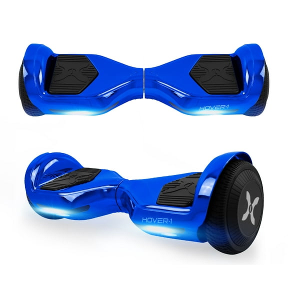 Pre-Owned Hover-1 All-Star Used UL Certified Electric Hover board with 6.5 In. LED Wheels, LED Sensor Lights, Lithium-ion 14 Cell Battery, Ideal for Boys and Girls 8+ and Less than 220 Lbs. - Blue