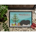 thumbnail image 3 of Caroline's Treasures BB9308JMAT Vietnamese Pot-Bellied Pig Christmas Door Mat, Indoor Rug or Outdoor Welcome Mat 24x36, 3 of 4