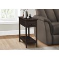 thumbnail image 3 of Monarch Specialties Accent Table, 2 Tier, End, Side Table, Narrow, Nightstand, Bedroom, Storage Drawer, Lamp, Brown Veneer, Transitional, 3 of 3