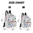 thumbnail image 2 of FORMRS Mini Backpack Purse for Women Travel Daypack Casual Shoulder Bag, Colorful Cartoon Graphic, 2 of 7