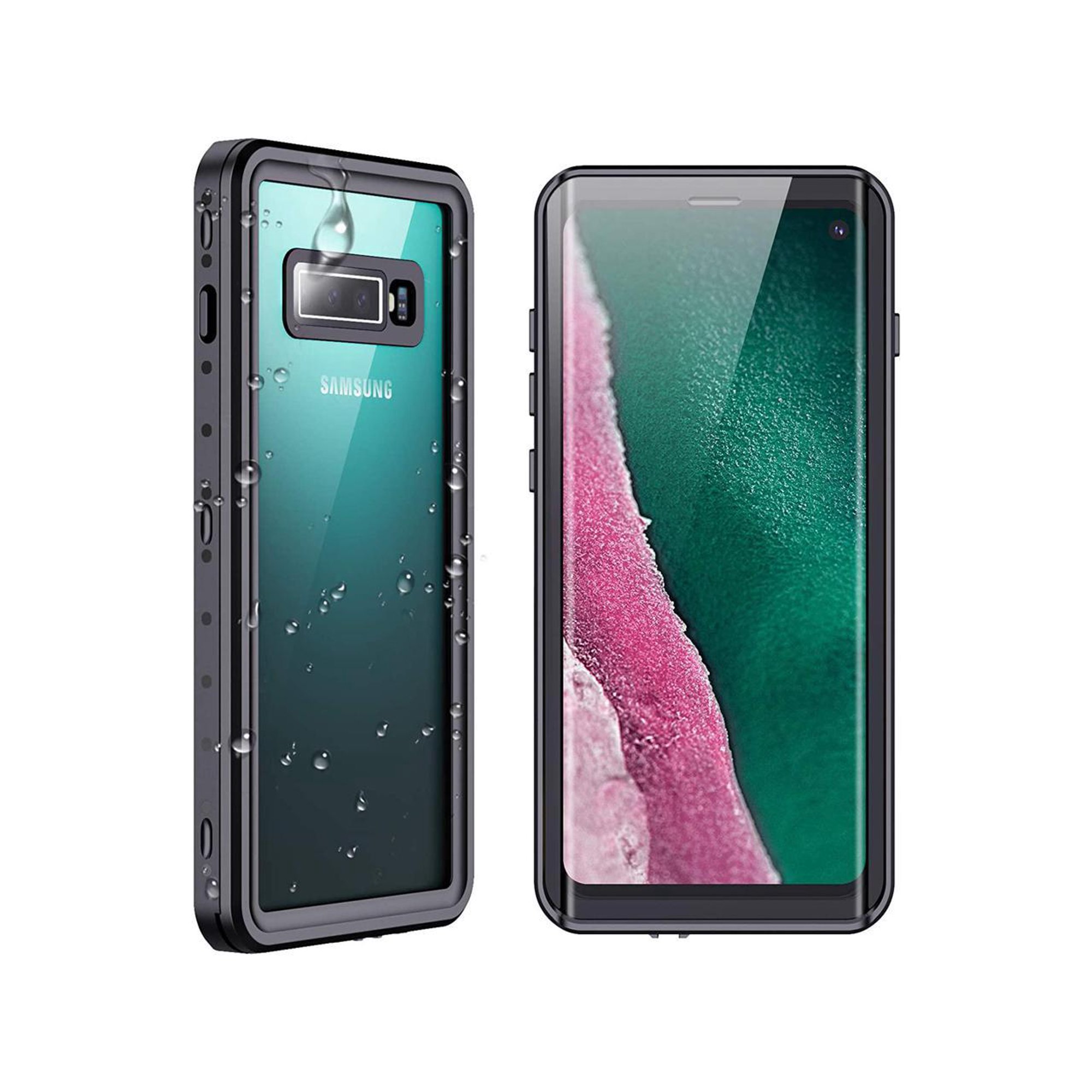 For Samsung Galaxy S10 5G Case, S10 Waterproof Case with Screen Protector Protective Shockproof Cover IP68 Waterproof Clear Case for Galaxy S10 5G 6.7 inch