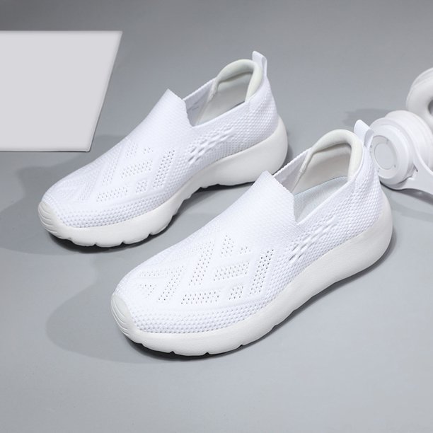 que shoes LL ホワイト XIAQUJ Women Sneakers Fashionable Simple and Solid Color