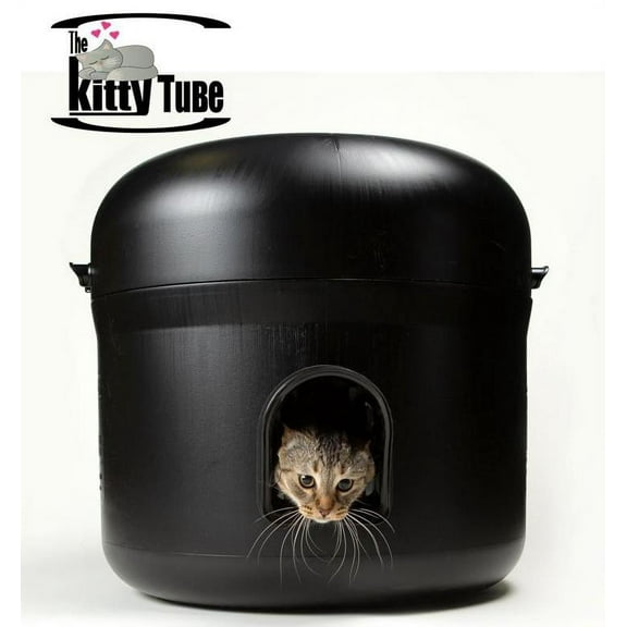 The Kitty Tube, NEW GEN4 design, Outdoor Cat House with Pillow