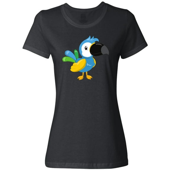 Inktastic Tropical Parrot, Colorful Parrot, Tropical Bird Women's T-Shirt