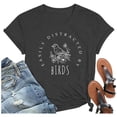 thumbnail image 1 of UANWENN T-Shirt Décontracté à Manches Courtes Col Rond Ample pour Femmes, Blouse à Manches Longues, Chemise à Larges Rayures, T-Shirts à Manches Courtes pour Femmes, Pack Multiple de T-Shirts de Compression pour Femmes, 1 of 2