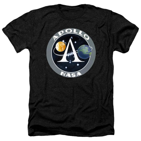 Nasa - Apollo Mission Patch - Heather Short Sleeve Shirt - XXX-Large