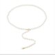 thumbnail image 5 of Cadena de cintura de perlas de imitación Joyería de mujer Cadena de cintura de una sola capa de moda retro, 5 of 5