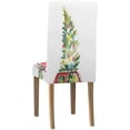 thumbnail image 4 of FMSHPON Watercolor Christmas Car Stretch Chair Cover Protector Seat Slipcover for Dining Room Hotel Wedding Party Set of 4, 4 of 6