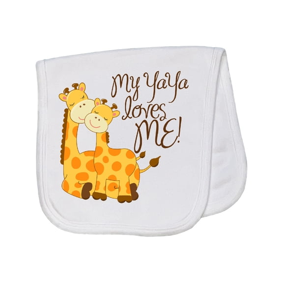 Inktastic My Yaya Loves Me Baby Burp Cloth