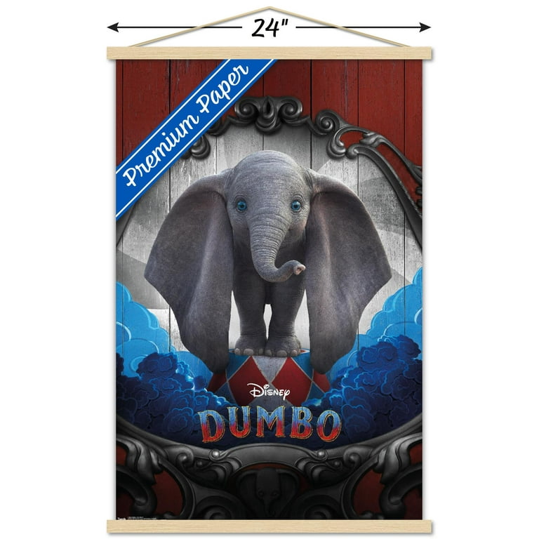 Disney Dumbo - One Sheet Wall Poster with Wooden Magnetic Frame