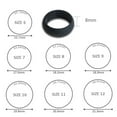 thumbnail image 5 of KAKOWELY 4PCS Unisex Silicone Rings Fashion Gym Rings Simple Couple Rings (Camo Grey, Black, Dark Grey, Silver, Size 8),0.72X"X0.72"X0.31", 5 of 5