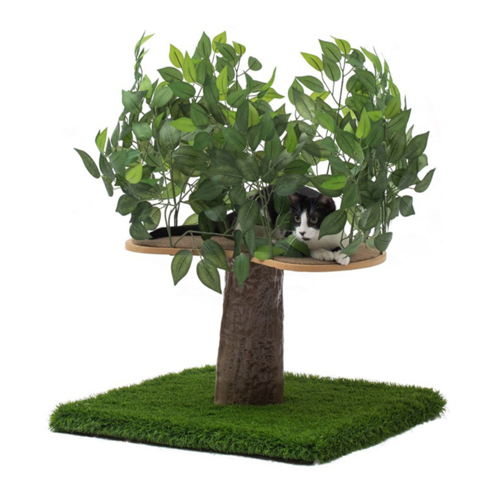 On2Pets Luxury 24 In Square Cat Tree Walmart