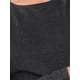 thumbnail image 5 of VESTIDO DE FIESTA CON BRILLO PARA MUJERES INSPIRE CHIC Cuello Redondo Manga Larga Volantes Alto Bajo Vestido M Negro, 5 of 6
