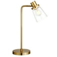 thumbnail image 6 of Evelyn&Zoe Granville 21" Tall Table Lamp with Glass Shade, Brass/Clear, 6 of 8